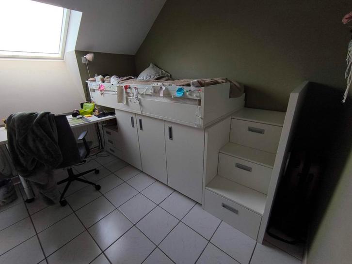 Hoogslaper, Kinderen en Baby's, Kinderkamer | Stapelbedden en Hoogslapers, Zo goed als nieuw, Hoogslaper, Ophalen