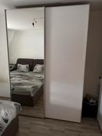 Grande armoire avec portes coulissantes et miroir, Avec porte(s), 150 à 200 cm, Enlèvement, Utilisé