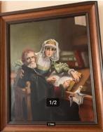 Schilderij 'Verboden lezing' van V. Herman, Antiek en Kunst, Ophalen