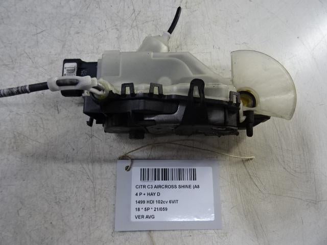 SERRURE DE PORTE AVANT GAUCHE C3 Aircross (2C / 2R), Utilisé, Gauche, Citroën