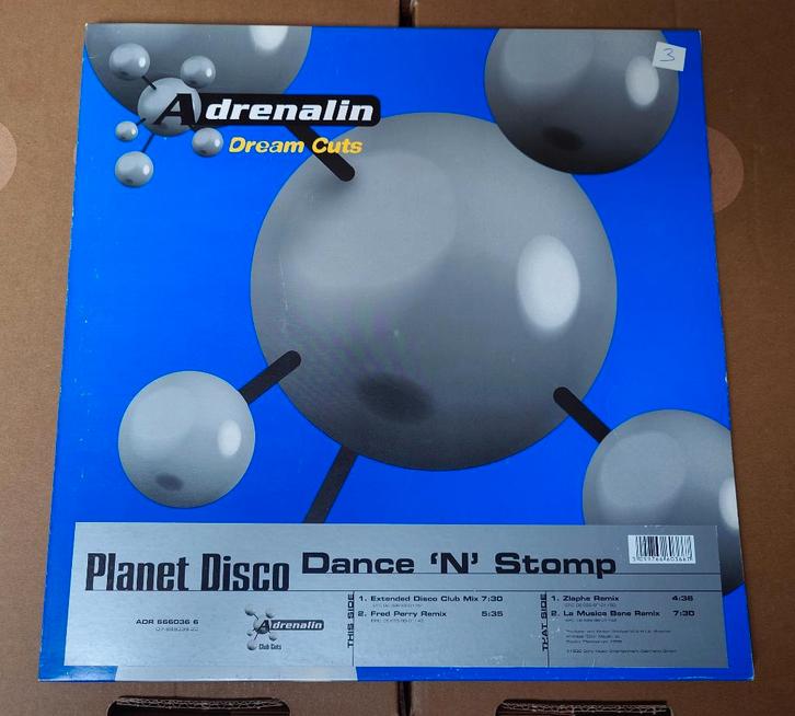 Planet Disco – Dance 'N' Stomp (12'' Vinyl), Cd's en Dvd's, Vinyl | Dance en House, Zo goed als nieuw, Dance Populair, 12 inch