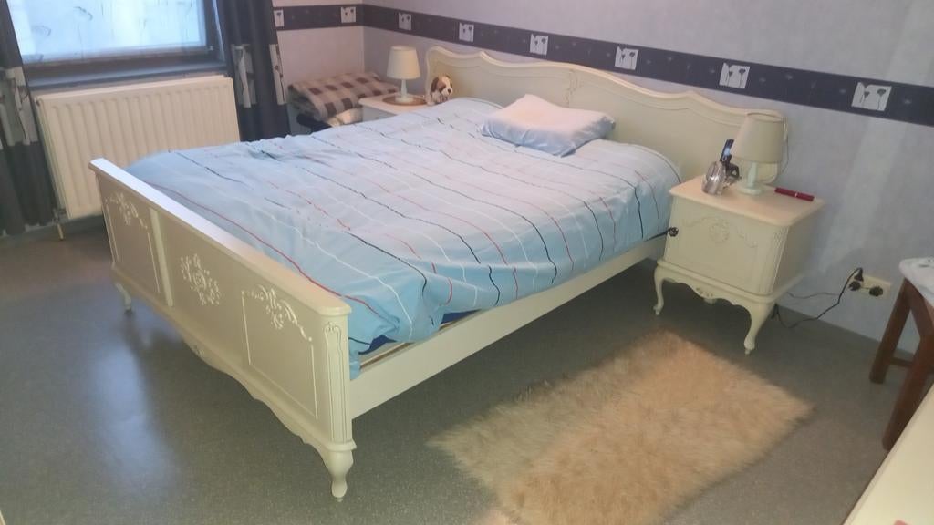 Slaapkamer volledig. Goede staat. Mooie rustieke stijl., Maison & Meubles, Chambre à coucher | Chambres à coucher complètes, Enlèvement