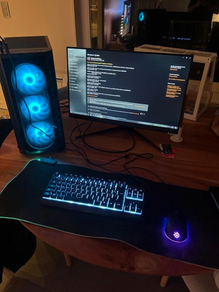 Gaming PC RTX 3060 TI, Computers en Software, Desktop Pc's, Gebruikt, HDD, SSD, 16 GB, Met videokaart, Met monitor, Gaming, Ophalen