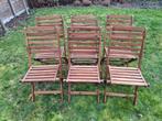 Tuinstoelen 6stuks aciahout (Beliani - Model Tolve), Ophalen, Inklapbaar