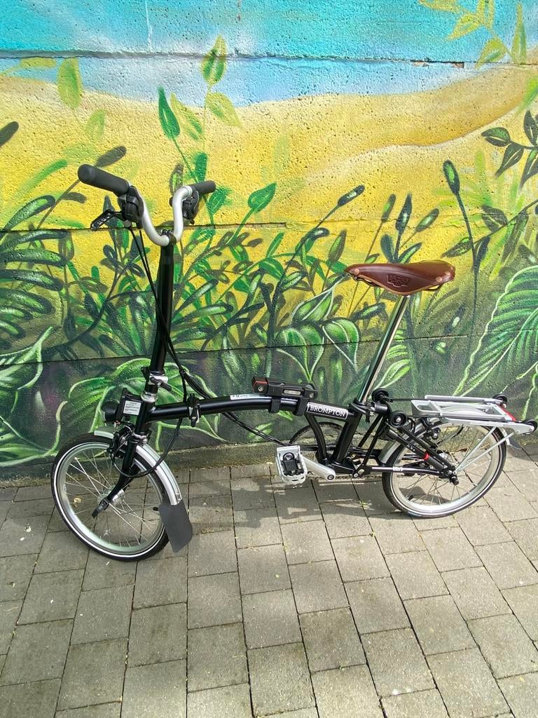Brompton C-Line H6R Black, Ophalen, Brompton, Versnellingen, Zo goed als nieuw