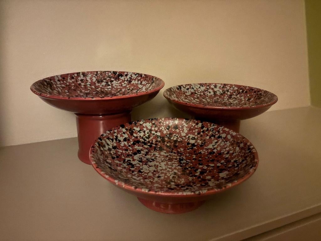 3 presenteerschalen in keramiek, Ophalen, Zo goed als nieuw, Keramiek, Schaal of Schalen