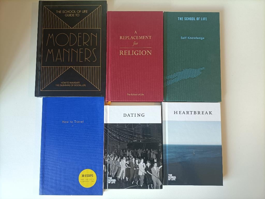 6 Livres School Of Life - anglais - Alain de Botton, Livres, Alain de Botton, Enlèvement ou Envoi, Général, Comme neuf