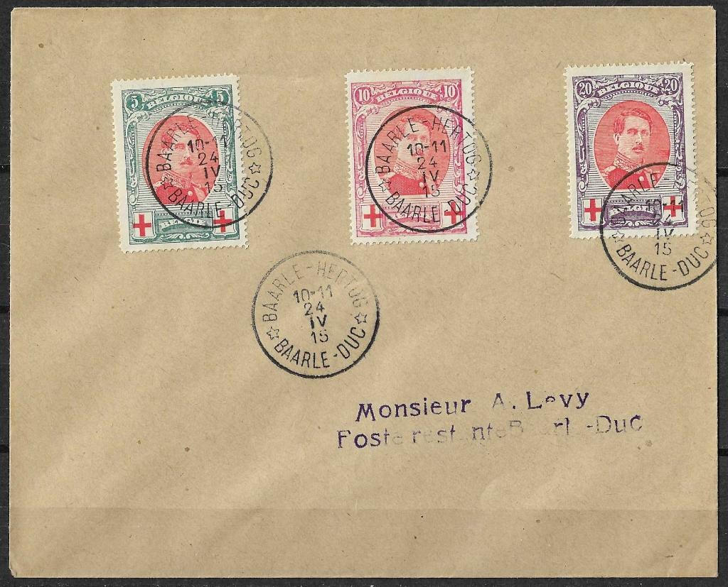 België OPC 132-34  Z.M. Koning Albert I, Ophalen of Verzenden, Gestempeld, Koninklijk huis