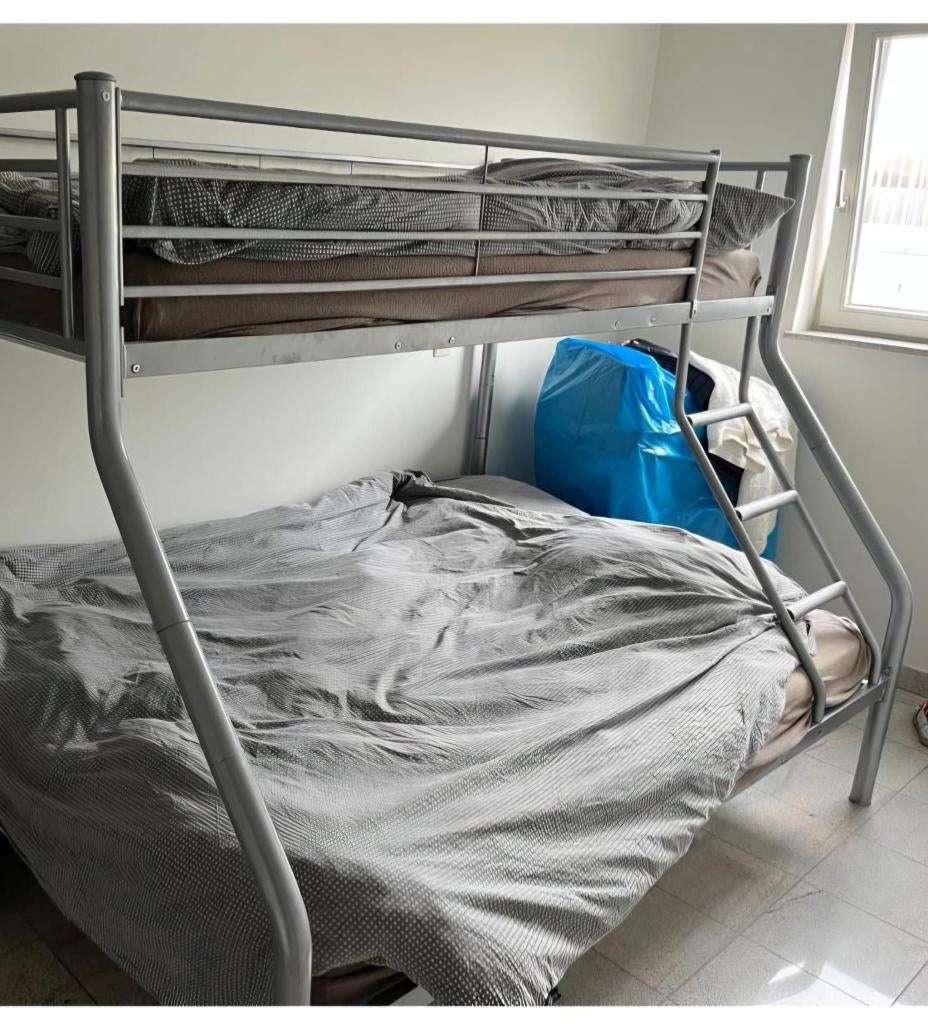 Stapelbed voor3 pers, Enlèvement, Comme neuf, Queen size, Lits superposés