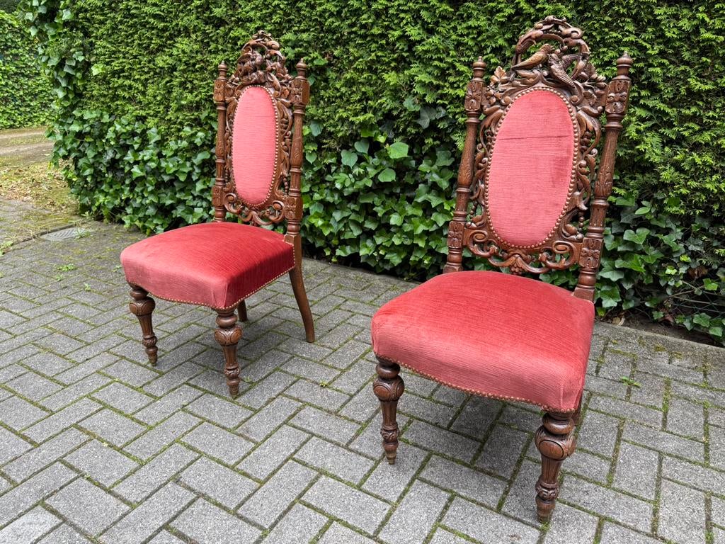 Paar jachtstoelen., Ophalen