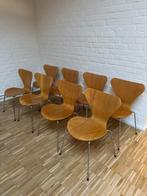 8 x Fritz Hansen vlinderstoel natuur hout Arne Jacobsen, Ophalen, Design klassieker, Gebruikt, Overige kleuren