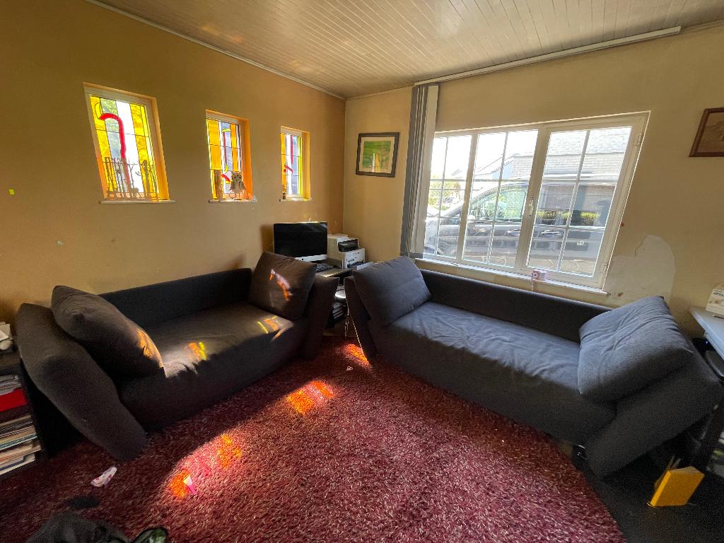 2 zetels - 2p en 3p, Gebruikt, Donker grijze stoffen zetels, 75 tot 100 cm, Ophalen of Verzenden