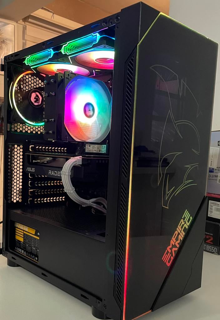 PC Gamer Ryzen 5 5600 + RX 7600 / 16GB RAM / 1TB SSD + RGB, Enlèvement ou Envoi, Comme neuf, Gaming, HDD