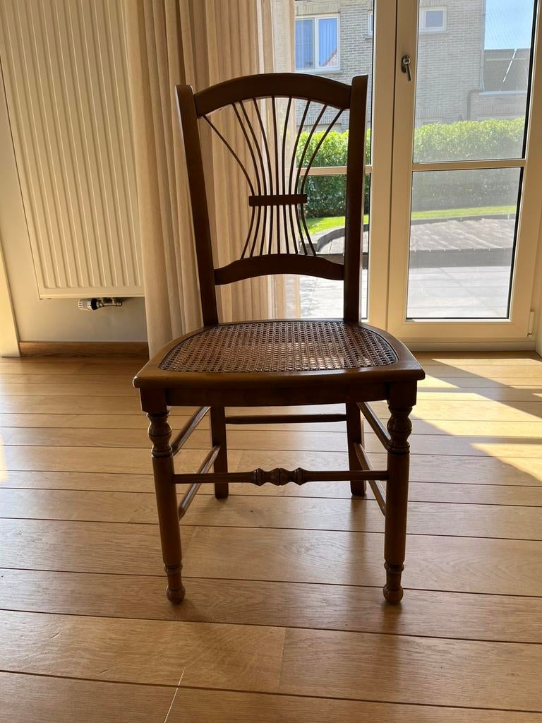 5 stoelen kerselaar, Antiquités & Art, Antiquités | Meubles | Chaises & Canapés, Enlèvement