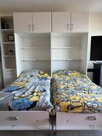Bedkast 2 x enkel bed, Ophalen, Zo goed als nieuw