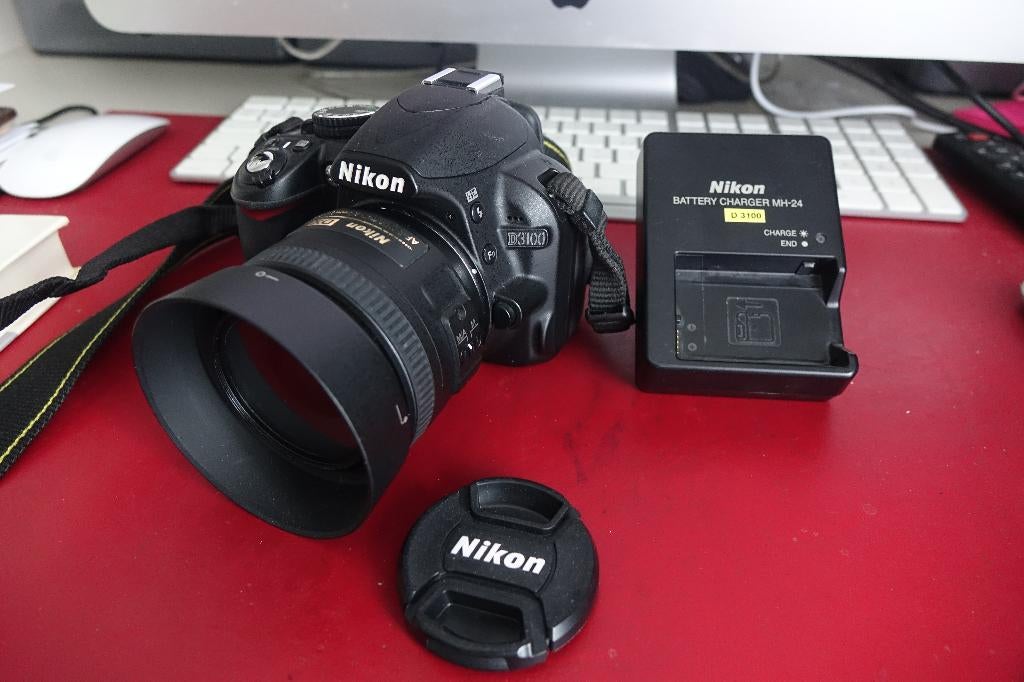 Nikon D3100 met Nikon 35mm 1,8 in goede staat, Ophalen of Verzenden, Spiegelreflex, Nikon