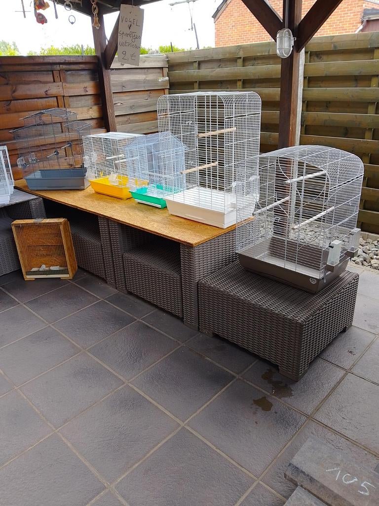 Verschillende maten NIEUWE VOGELKOOIEN met alle TOEBEHOREN, Ophalen, Nieuw, Aluminium, Vogelkooi