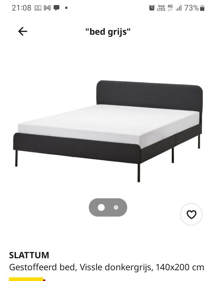 Bed, Ophalen, 140 cm, Zo goed als nieuw, 200 cm