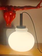 Lampe a suspension opaline, Maison & Meubles, Lampes | Suspensions, Enlèvement, Comme neuf, Verre, Sixties seventies
