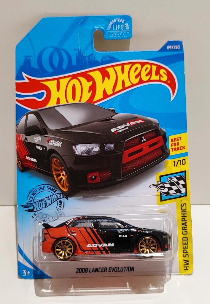 Hot Wheels 2008 Mitsubishi Lancer Evolution ADVAN (2017), Hobby en Vrije tijd, Modelauto's | Overige schalen, Ophalen of Verzenden