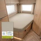 Jersey hoeslaken Frans bed wit,lichtgrijs,zand of antraciet, Caravans en Kamperen