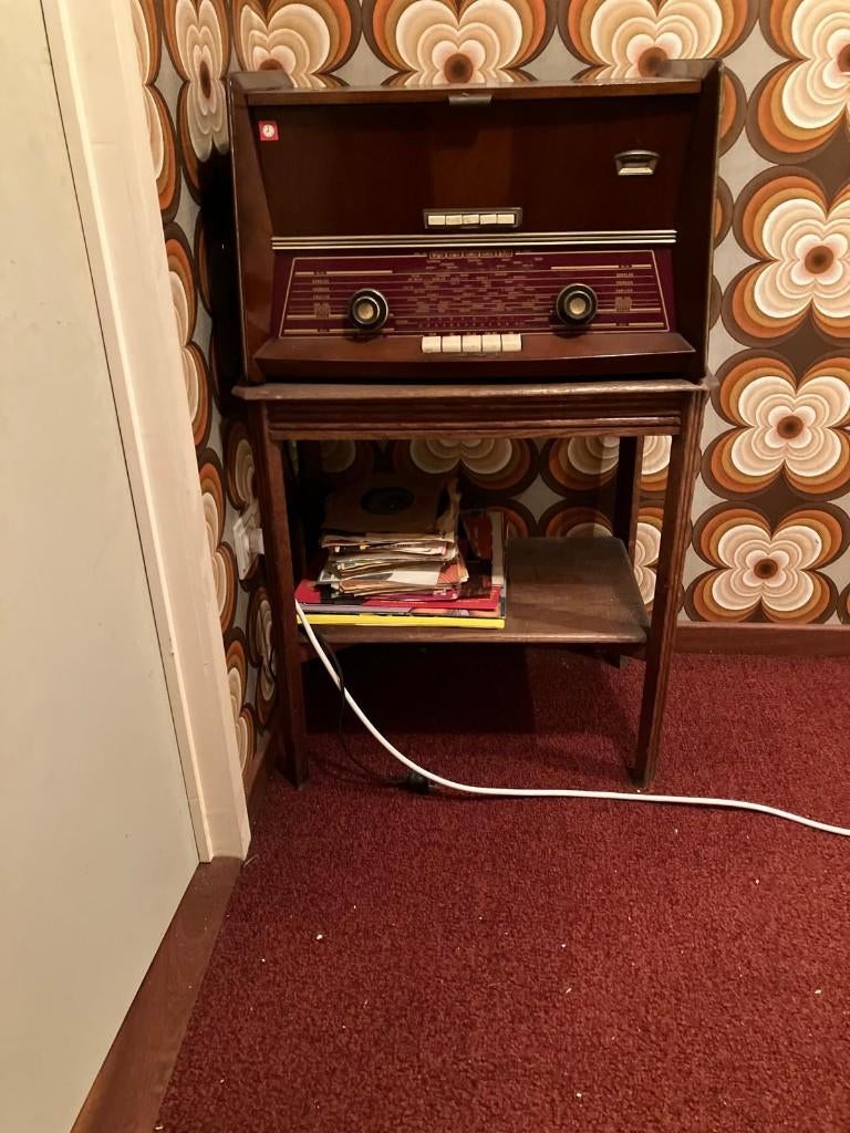 oude radio vintage (decoratief), Ophalen, Niet werkend, Radio