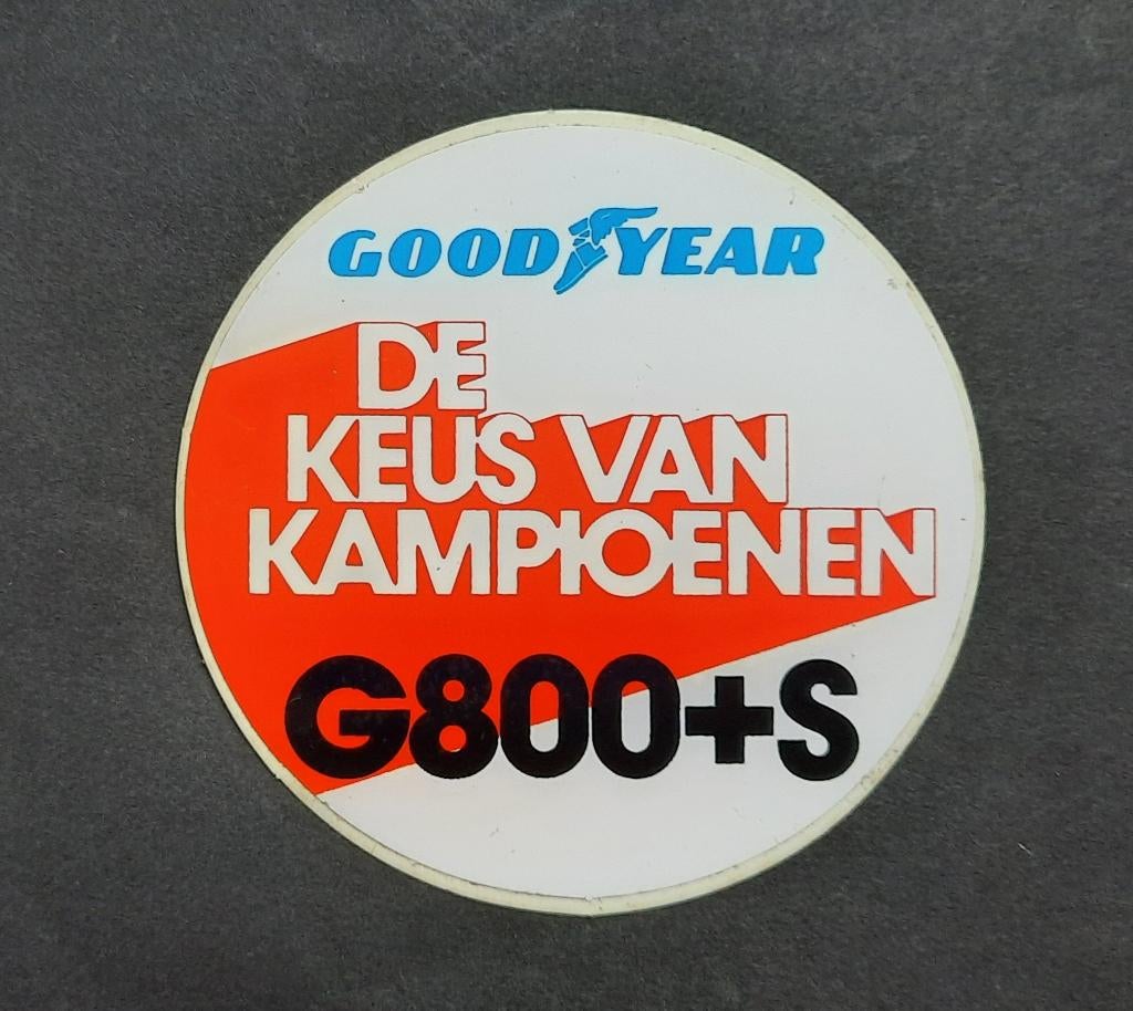 Sticker GoodYear G800+S, Envoi, Utilisé