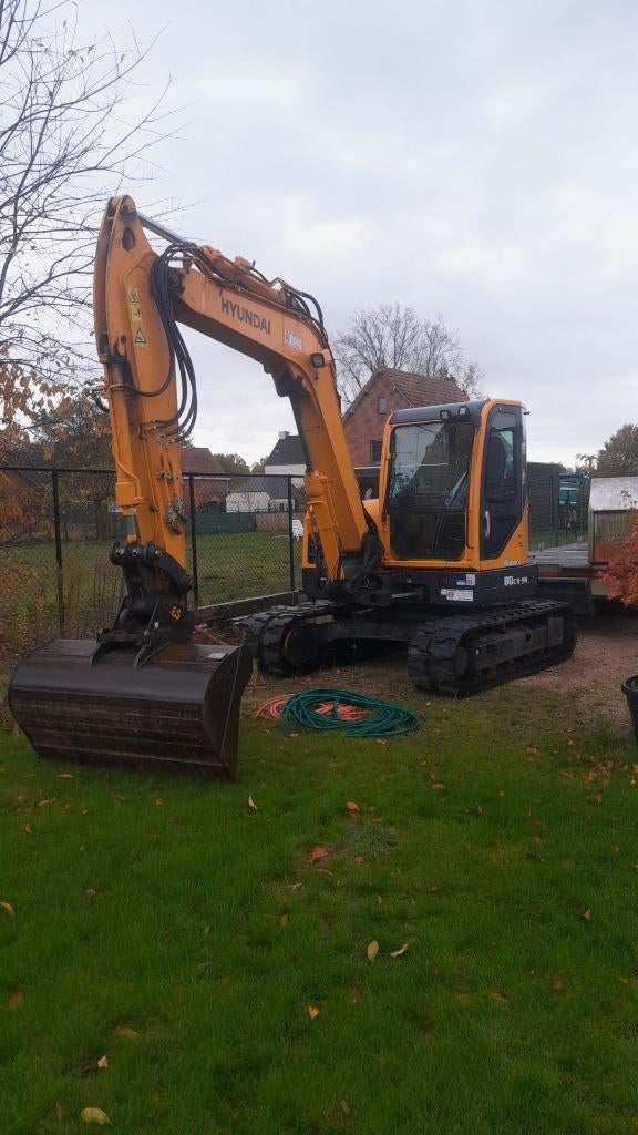 Hyundai midigraver 8 ton, Ophalen, Graafmachine