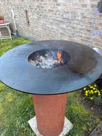 Tiger Fire 70 cm met cover in cortenstaal, Tuin en Terras, Vuurschalen, Ophalen, Zo goed als nieuw