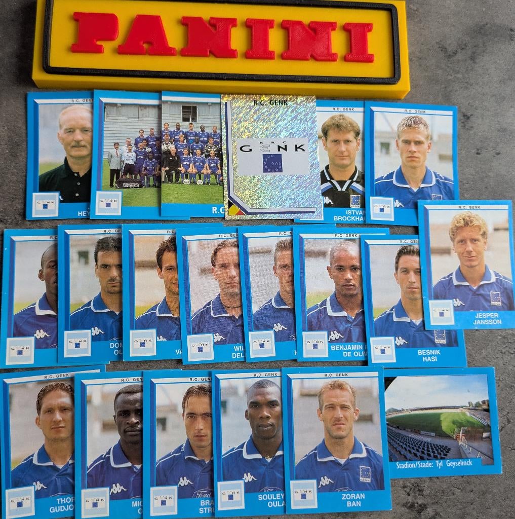 LOT 20 AUTOCOLLANTS PANINI FOOTBALL 2000 GENK RACING FOOT, Envoi, Neuf