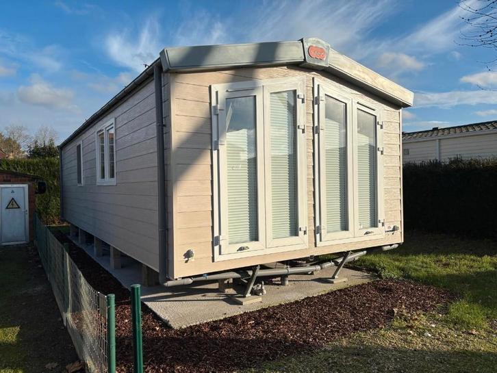 Stacaravan te Donkmeer/Overmere Lake Park, Caravanes & Camping, Caravanes, Particulier, jusqu'à 2, 2 lits séparés, Lit fixe, Douche