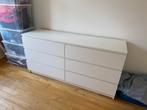 Commode blanche double ikea, Maison & Meubles, Armoires | Commodes, Enlèvement, Comme neuf