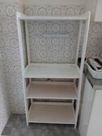 Etagère en bois laqué blanc, Enlèvement, Utilisé