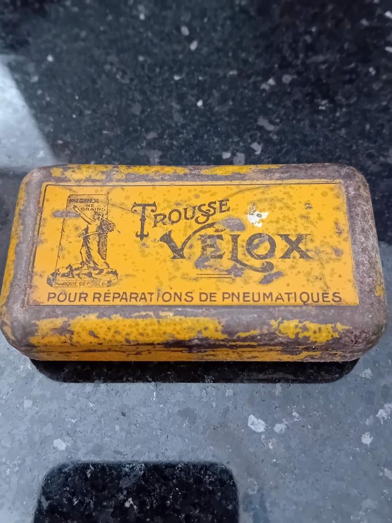 Kit de réparation en étain vintage VELOX, Enlèvement ou Envoi, Utilisé