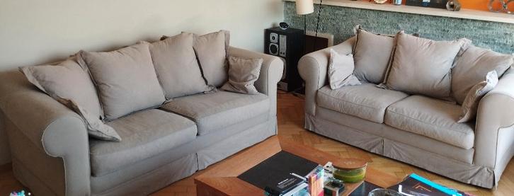 Canapés en tissu (3 places et 2 places), Maison & Meubles, Canapés | Salons, Utilisé, Banc droit, Trois personnes, 150 à 200 cm