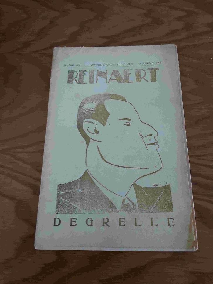 Reinaert Pallieter Degrelle Rex Interbellum Vlaanderen Garde, Livres, Politique & Société, Utilisé, Société, Envoi