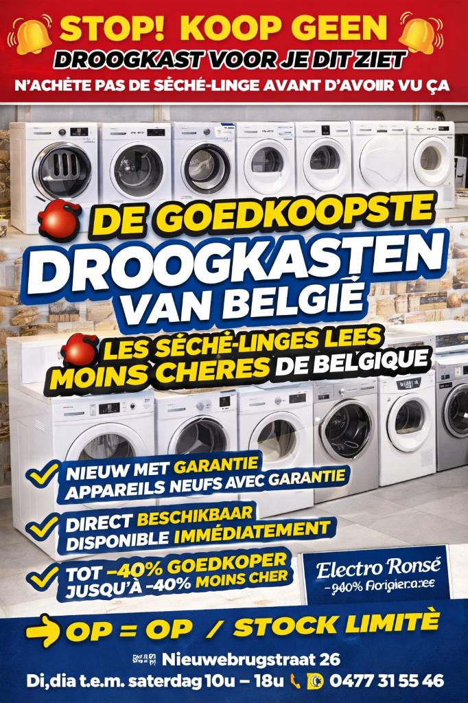 droogkast nieuw nieuw tot -40%, Ophalen, Nieuw