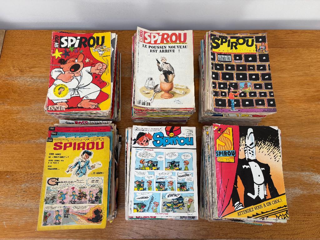 Lot de 373 Magazines SPIROU, Collections, Enlèvement, Journal ou Magazine