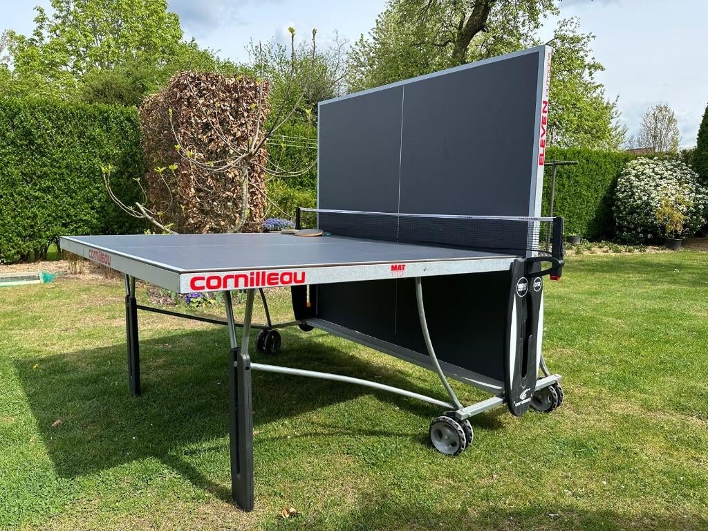 Ping pong tafel, Sport en Fitness, Tafeltennis, Ophalen, Zo goed als nieuw, Tafel Outdoor, Verrijdbaar
