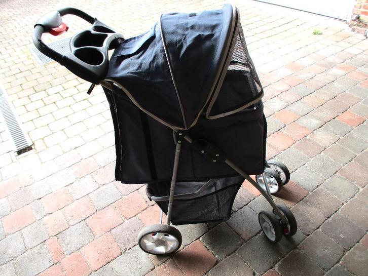 Blauwe hondenbuggy, Dieren en Toebehoren, Honden-accessoires, Gebruikt, Ophalen