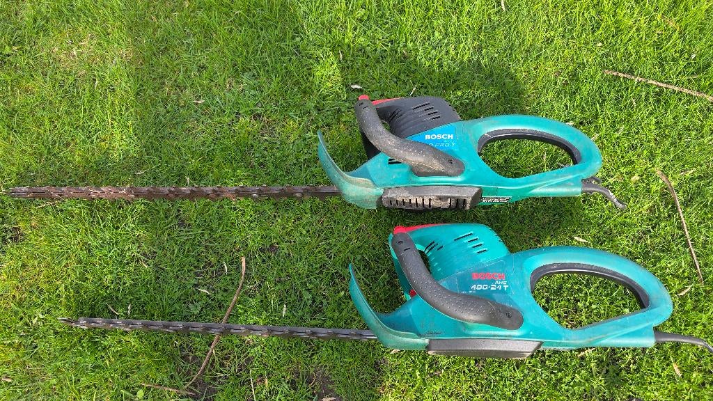Haagschaar BOSCH 2x elektrisch €45 voor beide, Tuin en Terras, Heggenscharen, Ophalen, Gebruikt, Elektrisch, BOSCH