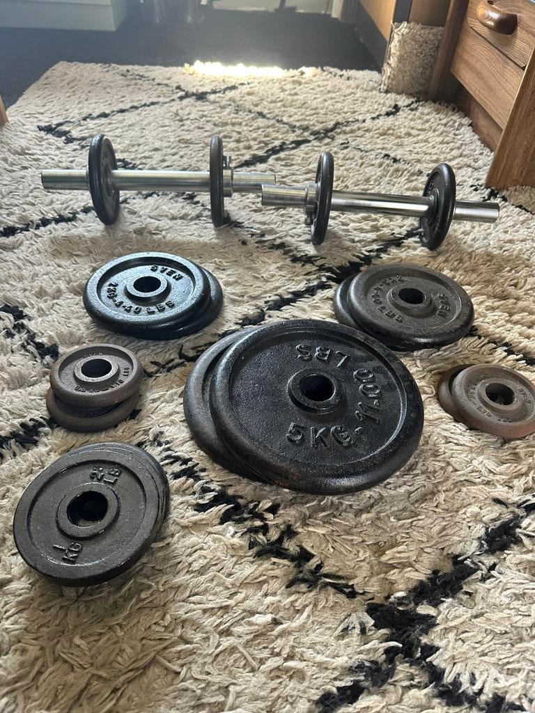 Haltères de gym, Sports & Fitness, Équipement de fitness, Enlèvement, Comme neuf, Haltère