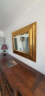 Grote spiegel met gouden lijst, Antiek en Kunst, Antiek | Spiegels, Ophalen, Rechthoekig, 100 tot 150 cm, Minder dan 100 cm