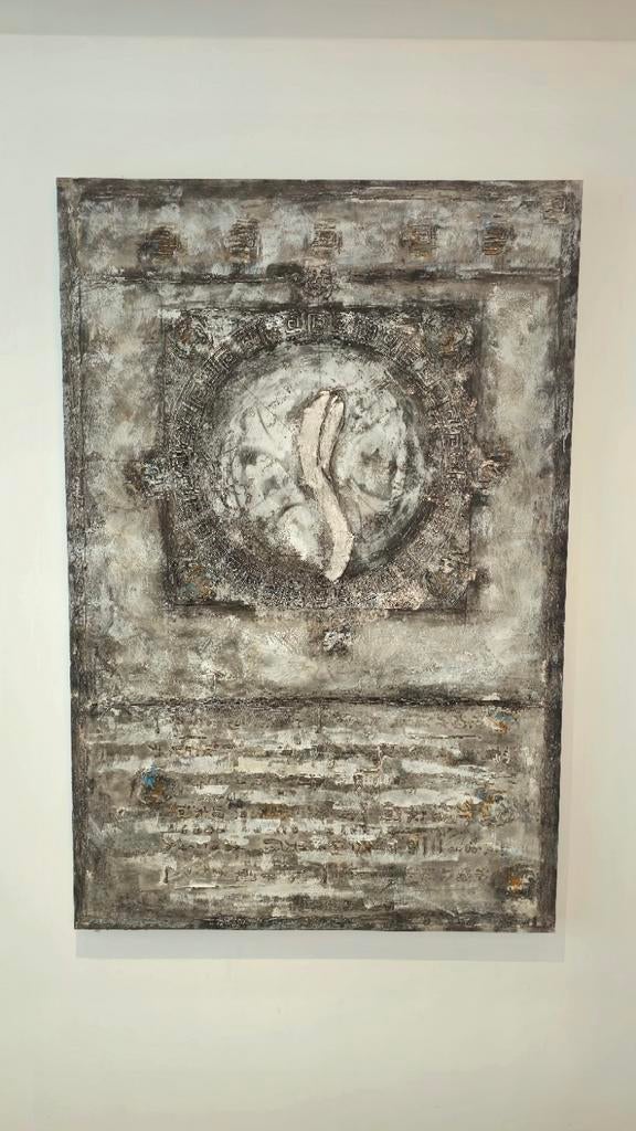 Structuur schilderij op doek – 150 x 100 cm, Enlèvement