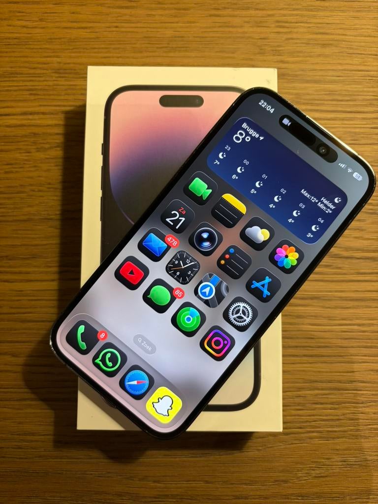 Iphone 14 pro 512GB deep purple, Télécoms, Téléphonie mobile | Apple iPhone, Ne fonctionne pas, 512 GB, Sans abonnement, Sans simlock