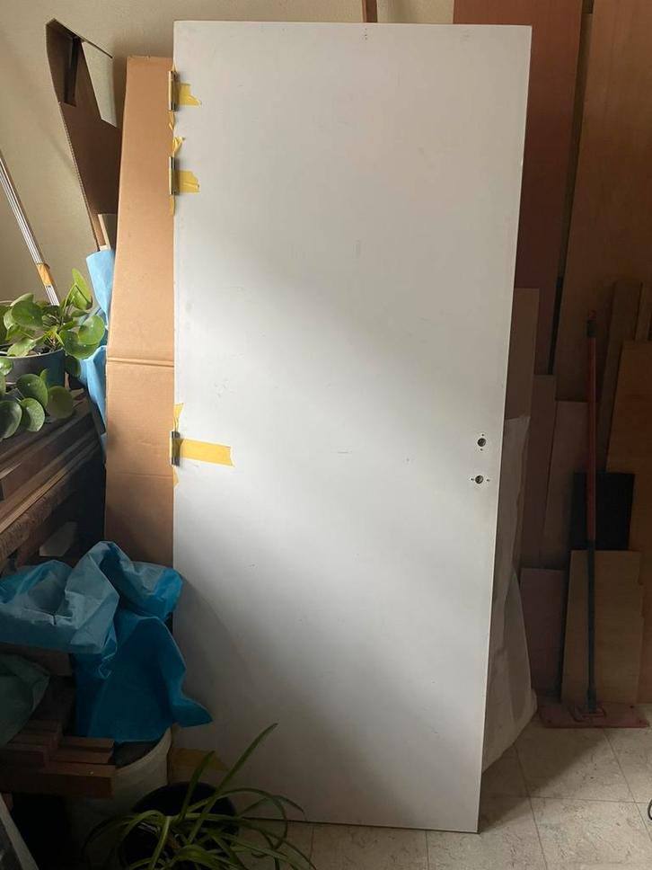 Binnendeur Schilderdeur 830mm, Bricolage & Construction, Fenêtres & Moustiquaires, Comme neuf, Porte intérieure, Enlèvement