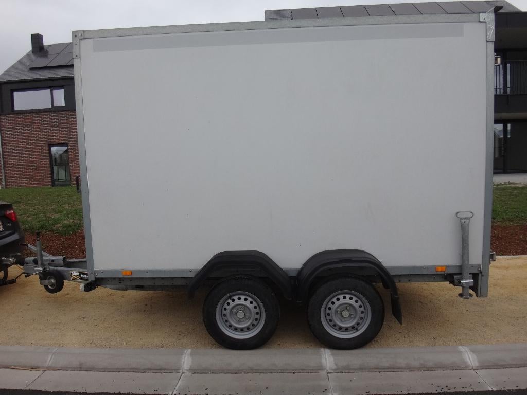 Remorque fourgon avec auvent, Autos : Divers, Remorques, Utilisé, Enlèvement