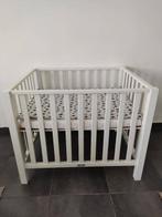 Witte Box bopita Brent incl matras en boxkleed, Kinderen en Baby's, Ophalen, Gebruikt, Vierkant, In hoogte verstelbaar
