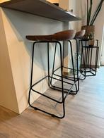 Barkruk x2, Huis en Inrichting, Barkrukken, Ophalen, Zo goed als nieuw, Hout