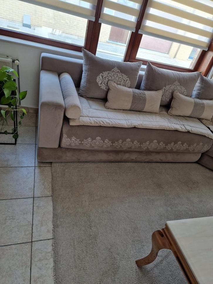 Moderne Marokkaanse salon in zeer goede staat, Maison & Meubles, Canapés | Coins salons complets, Comme neuf, Enlèvement